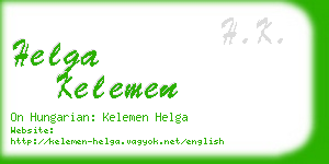 helga kelemen business card